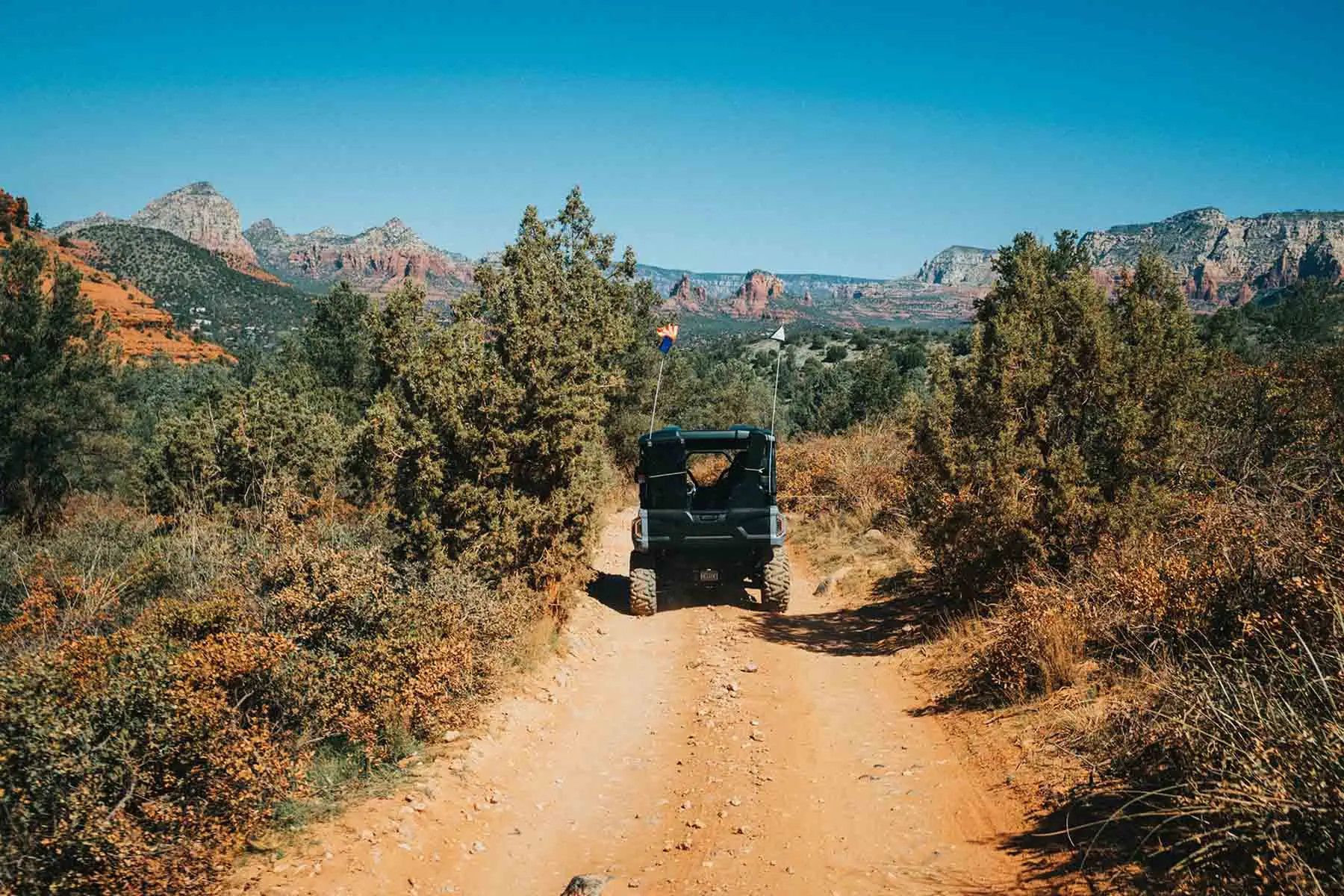 4-Seater ATV Off-Roading through Sedona - Vortex ATV Rental Vortex ATV Rental in the red rocks of Sedona Arizona