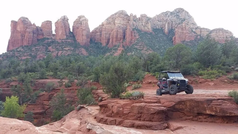 Vortex ATV Rental in the red rock beauty found in Sedona