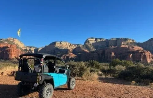 4-seater ATV getting ready to go into the red rock canyons of Sedona