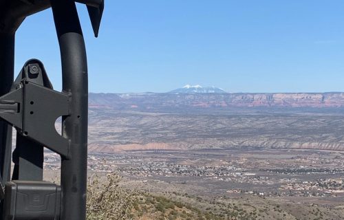 View of Sedona Arizona from Mingus Mountain OHV Trail
